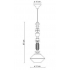 LARIAT CERAMICZNA LAMPA WISZĄCA     C2712 BLT   FERROLUCE